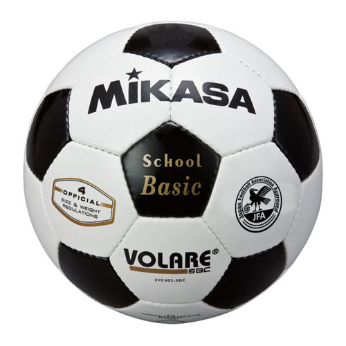 ミカサ SVC402SBC-WBK サッカーボール 4号球 (人工皮革)MIKASA（ホワイト/ブラック）[SVC402SBCWBK] 返品種別A