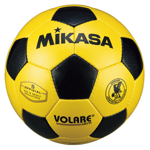 ミカサ SVC5011-YBK サッカーボール 5号球 (人工皮革)MIKASA （イエロー/ブラック）[SVC5011YBK] 返品種別A