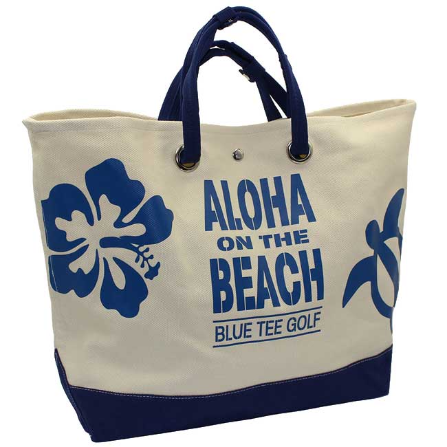 ブルーティーゴルフ TT003-NV アロハオンザビーチ 大型トートバッグ(ネイビー)BLUE TEE GOLF ALOHA ON THE BEACH[TT003NV] 返品種別A