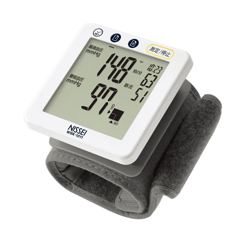 日本精密測器 WSK-1011-W 手首式血圧計NISSEI ニッセイ[WSK1011W] 返品種別A
