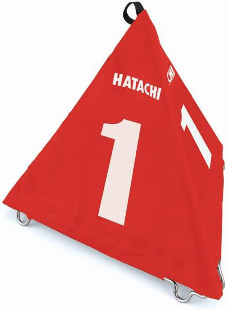 ハタチ HAC-BH4210-62-14 BIGさんかく表示板（レッド・ナンバー：14）HATACHI グラウンドゴルフ用品[HACBH42106214] 返品種別A