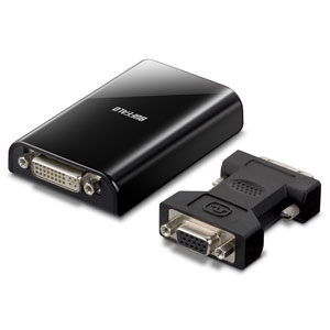 BUFFALO （バッファロー） GX-DVI/U2C USB 2.0専用 ディスプレイ増設アダプタ[GXDVIU2C] 返品種別A