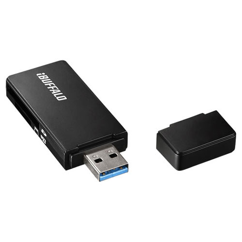 バッファロー BSCR27U3BK USB3.0 高速カードリーダー（ブラック）[BSCR27U3BK] 返品種別A