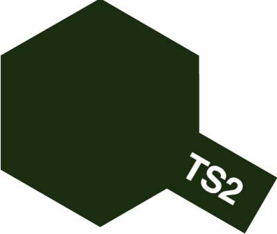 タミヤ タミヤスプレー TS-2 ダークグリーン【85002】塗料 返品種別B
