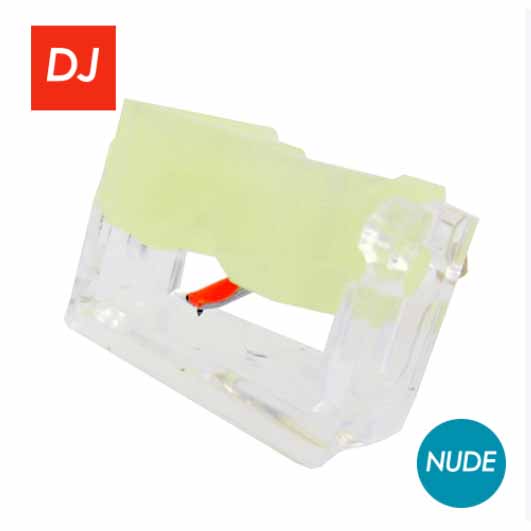 JICO 交換針【SHURE/M44-7用】NUDE・DJ仕様・蓄光モデル・針カバー付 NUDE-SH192-44-7-AURORA-IMP返品種別A