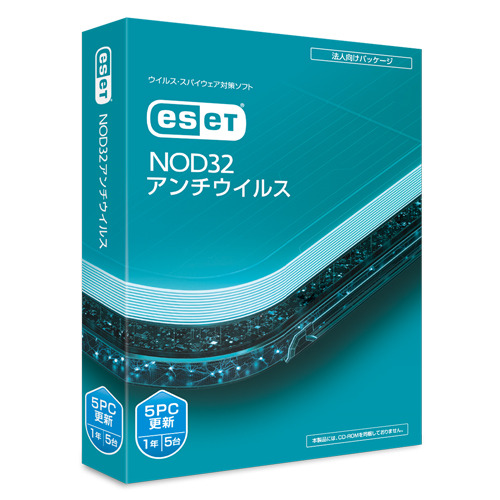 キヤノンITソリューションズ ESET NOD32アンチウイルス 【1年5台・更新】 ESETNOD325PCコウシン-24H返品種別B