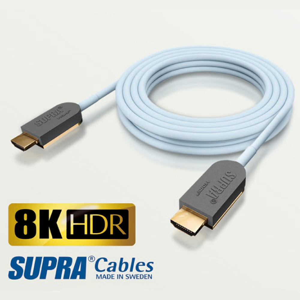 スープラ HDMI-2.1-AOC-40.0M 光伝送方式 8K/HDR対応HDMIケーブル(40.0m)SUPRA[HDMI21AOC400M] 返品種別A
