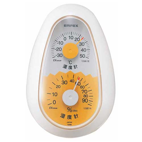 エンペックス TM2321 起き上がりこぼし温度・湿度計EMPEX[TM2321] 返品種別A