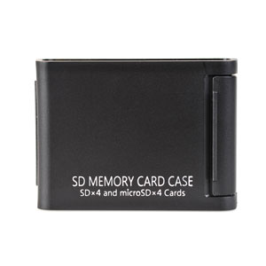 ケンコー AS SD4 BK SDメモリーカードケース 4枚収納タイプ（ブラック）[ASSD4BK] 返品種別A