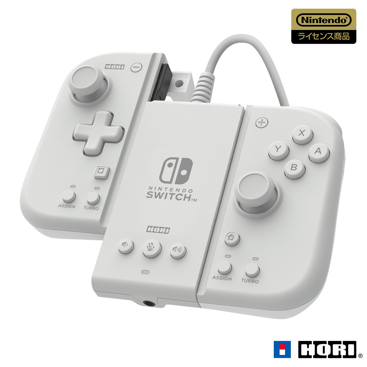 グリップコントローラー Fit アタッチメントセット for Nintendo Switch / PC ミルキーホワイト 返品種別B