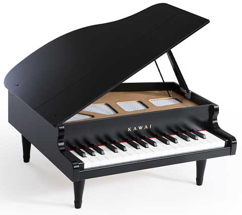 カワイ 1141 ミニピアノ （ブラック）KAWAI グランドピアノタイプ[1141グランドピアノブラツク] 返品種別A