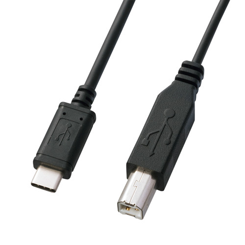 サンワサプライ KU-CB10 USB2.0ケーブル［Type C-B］（1m・ブラック）[KUCB10] 返品種別A