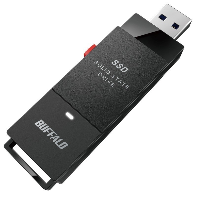 BUFFALO （バッファロー） SSD-SCT1.0U3BA/N USB 3.2(Gen 2)対応 外付けポータブルSSD 1TB（簡易パッケージ）【PS5/PS4 動作確認済】[SSD