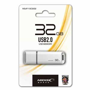 HIDISC HDUF113C32G2 USB2.0対応 フラッシュメモリ 32GB[HDUF113C32G2] 返品種別A