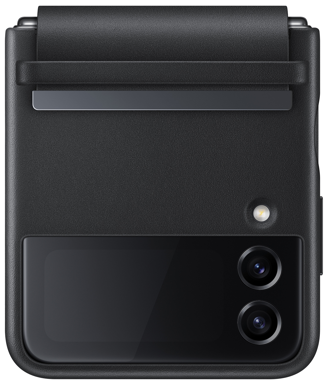 サムスン EF-VF721LBEGWW Galaxy Z Flip4(SC-54C/SCG17)用 Flap Leather Cover（ブラック）SAMSUNG 純正[EFVF721LBEGWW] 返品種別A