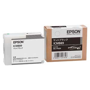 エプソン ICMB89 ［純正］インクカートリッジ（マットブラック）EPSON[ICMB89] 返品種別A
