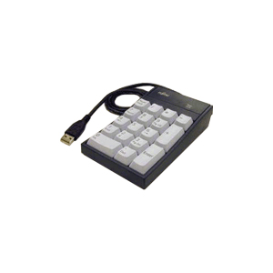 富士通 FMV-NTKB3 USBテンキーボード（ブラック/シルバー）[FMVNTKB3] 返品種別A