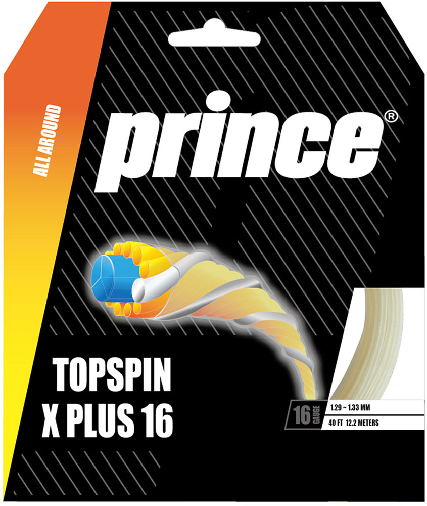 prince（プリンス） DIW-7JJ045-NAT 硬式テニス用ストリングTOPSPIN X PLUS 16(トップスピン X プラス)（ナチュラル・サイズ：12.2m）[DI