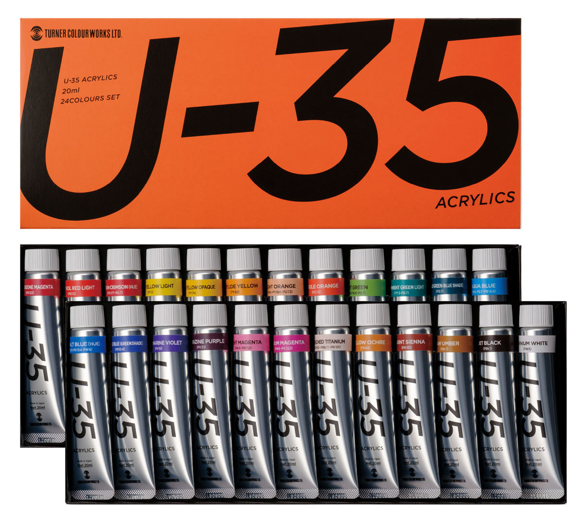 ターナー U-35 アクリリックス 24色セット 20ml【UA02024C】塗料 返品種別B
