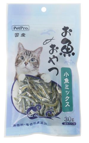 ペットプロジャパン ペットプロ 猫用お魚おやつ 小魚ミックス 30g 返品種別B