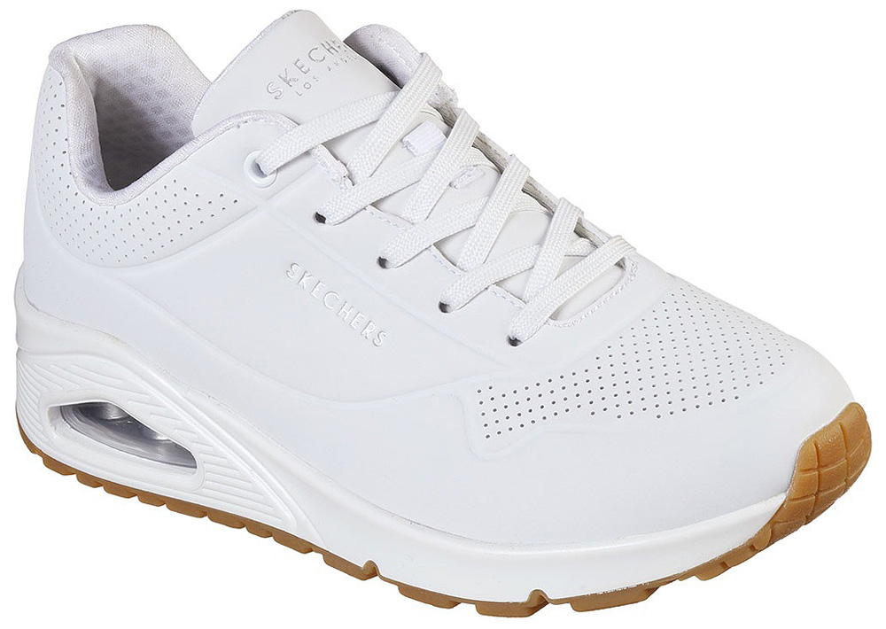 スケッチャーズ SKC-73690-WHT-23.0 レディース スニーカー UNO -STAND ON AIR カジュアル シューズ（ホワイト・サイズ：23.0cm）SKECHER