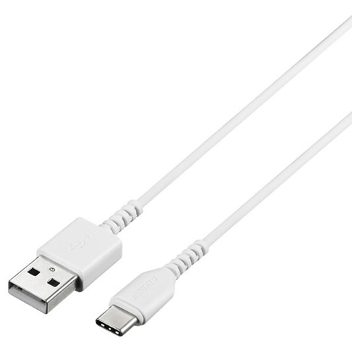 バッファロー BSMPCAC110WH USB2.0ケーブル 1.0m（A to C）ホワイト[BSMPCAC110WH] 返品種別A