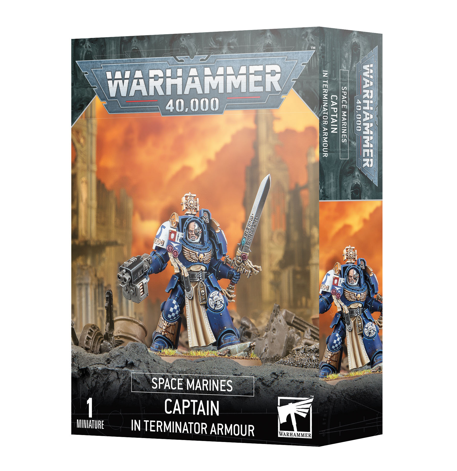 ミニチュアゲーム　スペースマリーン： チャプレイン(ターミネイターアーマー装備) 「ウォーハンマー40000」 (Space Marines： Chaplain In Terminator Armour) [48-91] スペースマリーン チャプレイン ターミネイターアーマー装備